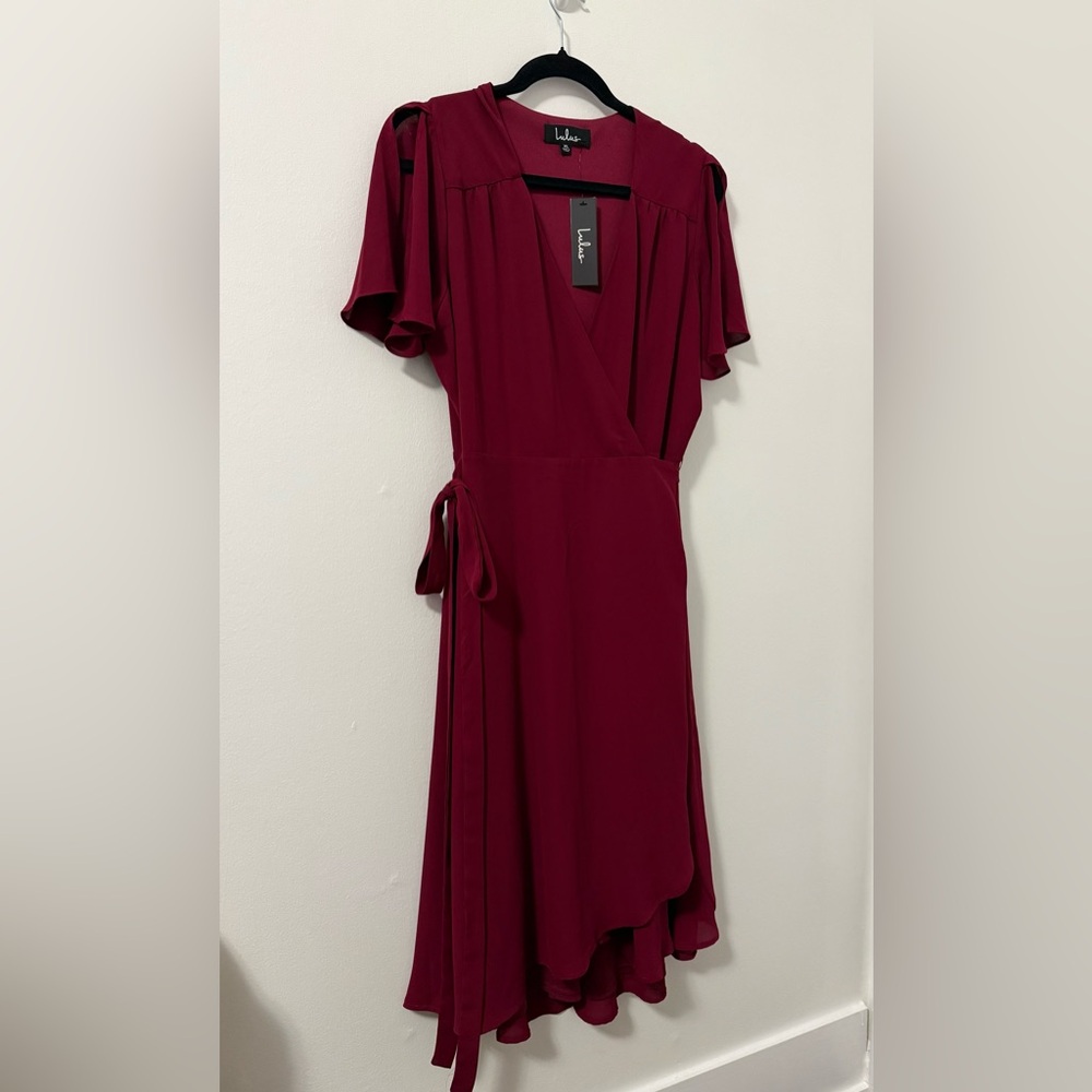 Lulu’s Rise to the Occasion XL Wrap Dress